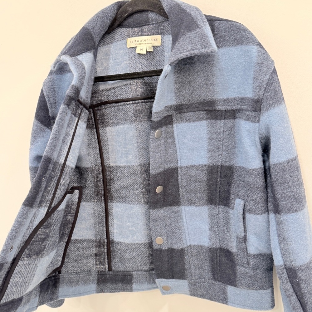 Saltwater Luxe Plaid Fringe Jacket - Picture 4 of 8